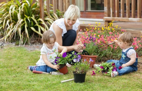 Healthy green lawn care in Park Royal